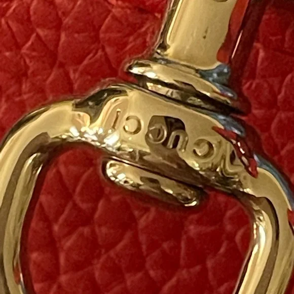 Gucci Bamboo Daily Top Handle Bag Leather Red - Picture 10 of 12